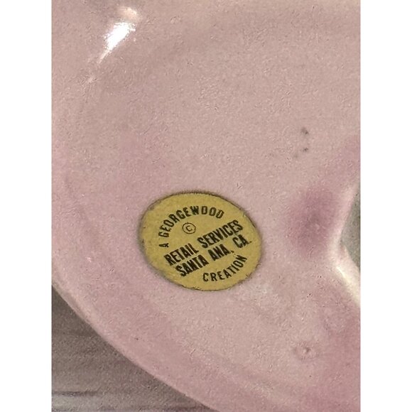 Vintage A. Georgewood Creation Ceramic Whale Figurine w/Glossy Glaze - Picture 9 of 9